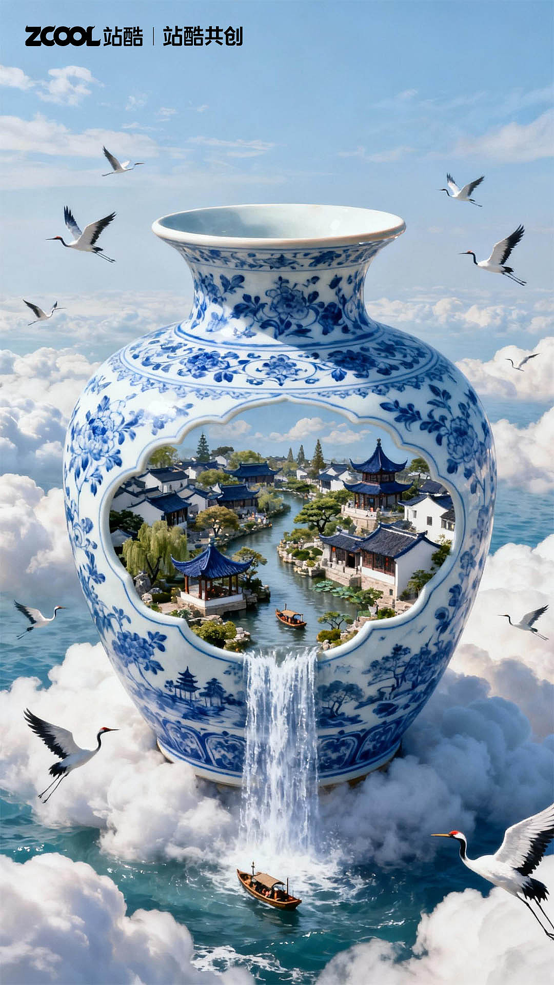 《云在青天水在瓶》