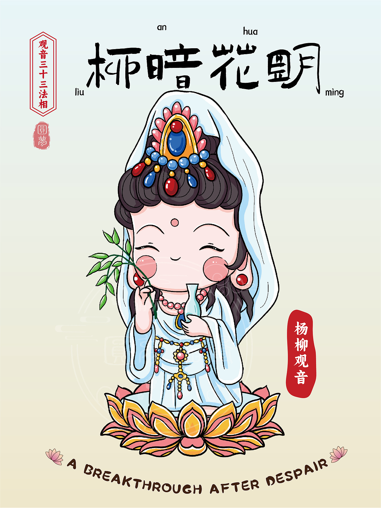 Q版观音三十三法相(图ZMzk4MTY4ODY4) - 商业插画 - 站酷设计师圆梦0702原创素材 - 站酷ZCOOL