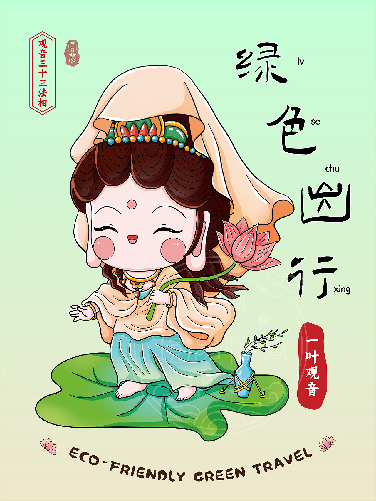 Q版观音三十三法相(图ZMzk4MTY4ODky) - 商业插画 - 站酷设计师圆梦0702原创素材 - 站酷ZCOOL