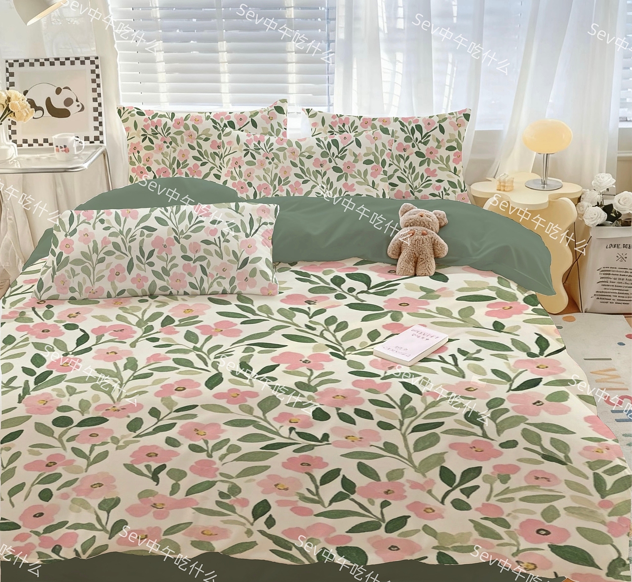 「花屿森语」四件套：把春日花园搬进卧室，躺进温柔乡