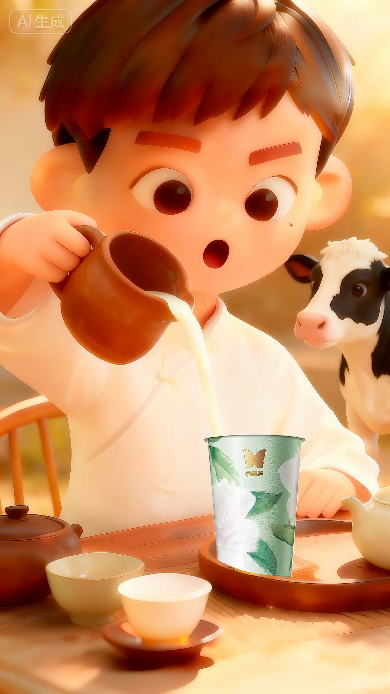 香飘飘 | AI动画广告《拼得尽兴，甜得及时》（图ZMzk4MTc3ODc2） - AI作品 - 站酷设计师南果梨AIGC原创素材 - 站酷ZCOOL