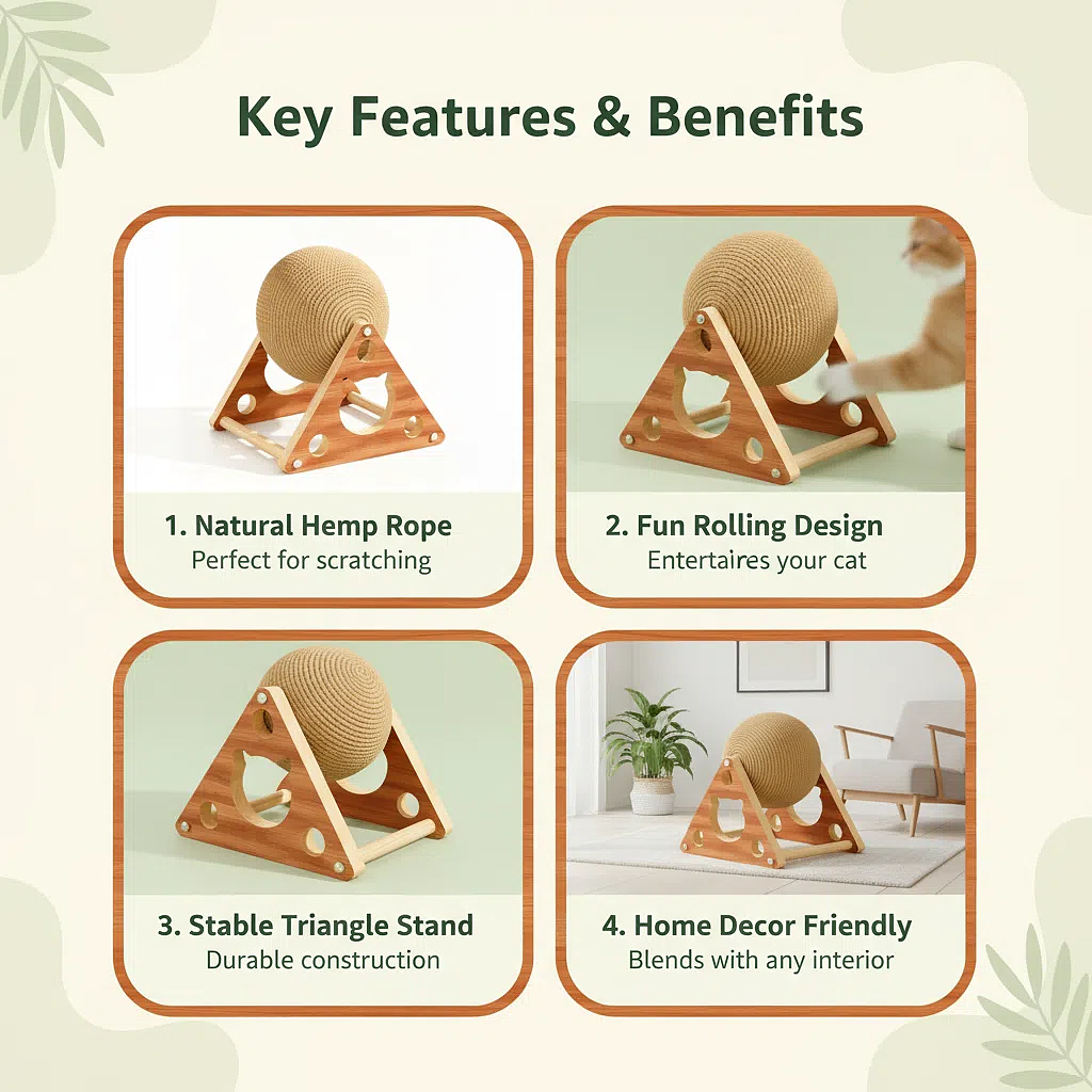 2025*亚马逊宠物用品猫抓球主图A+（图ZMzk4MTgyNjgw） - 电商 - 站酷设计师Leettle原创素材 - 站酷ZCOOL