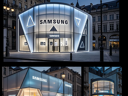 三星门店-AI技术应用门店效果图