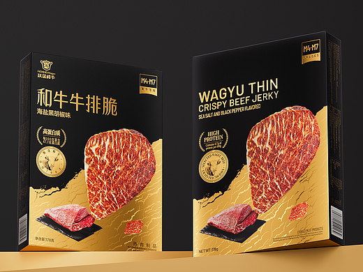 山姆沃金和牛牛排脆产品包装设计