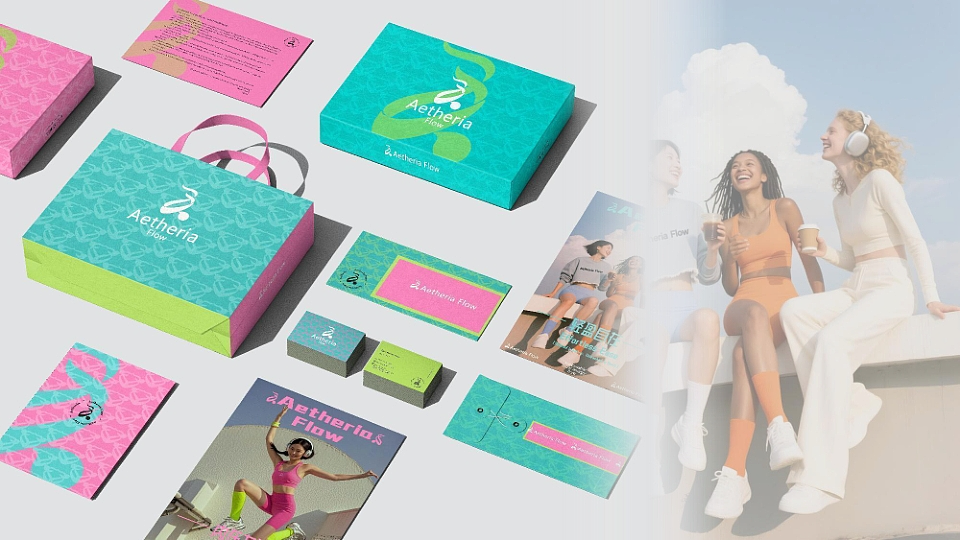 Aetheria Flow | 女性运动品牌设计 logo设计