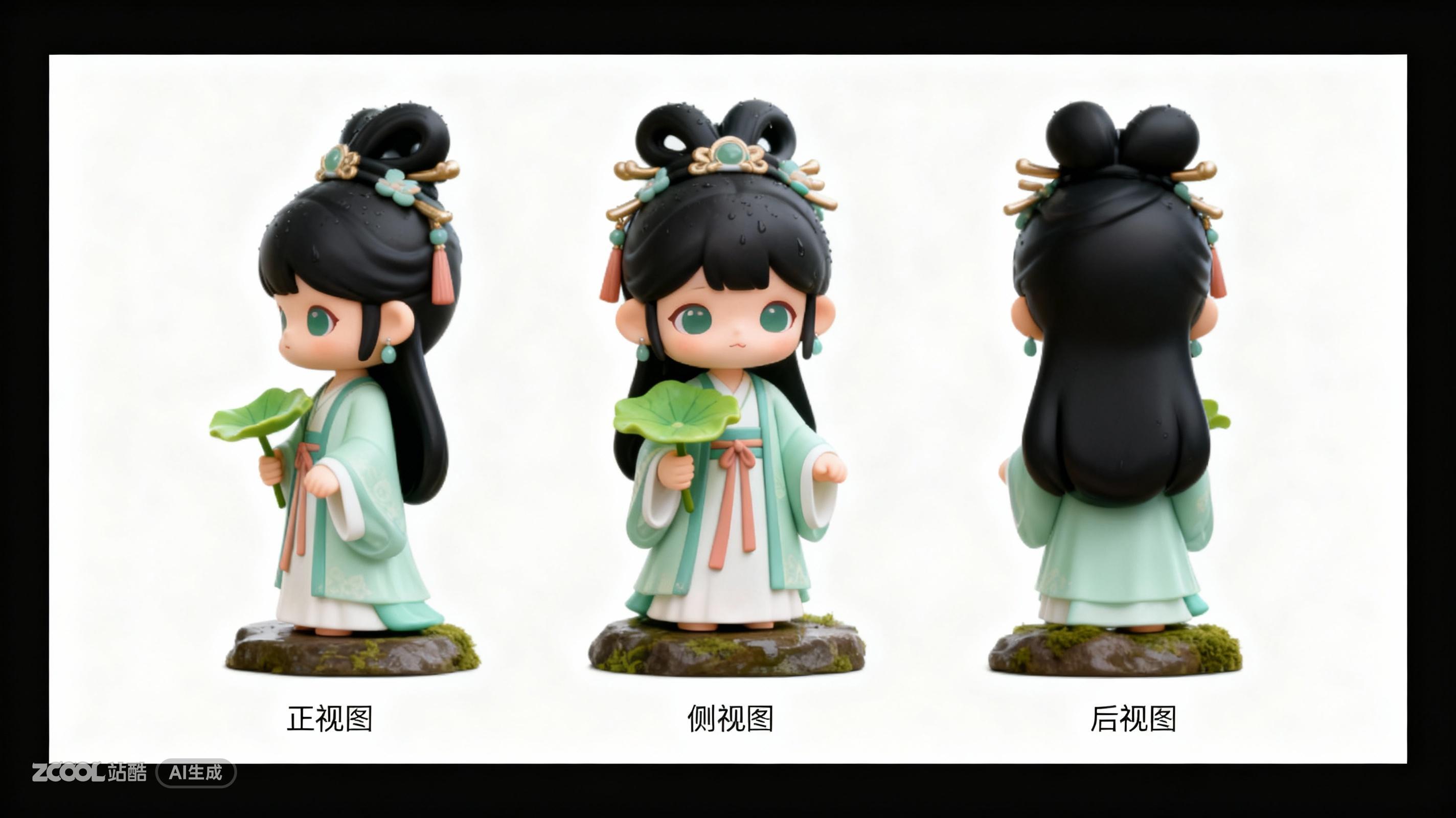 IP形象设计 —荷叶仙子/荷花仙子（图ZMTUyNjI2NTI=） - 评测 - 站酷设计师兔子耶原创素材 - 站酷ZCOOL