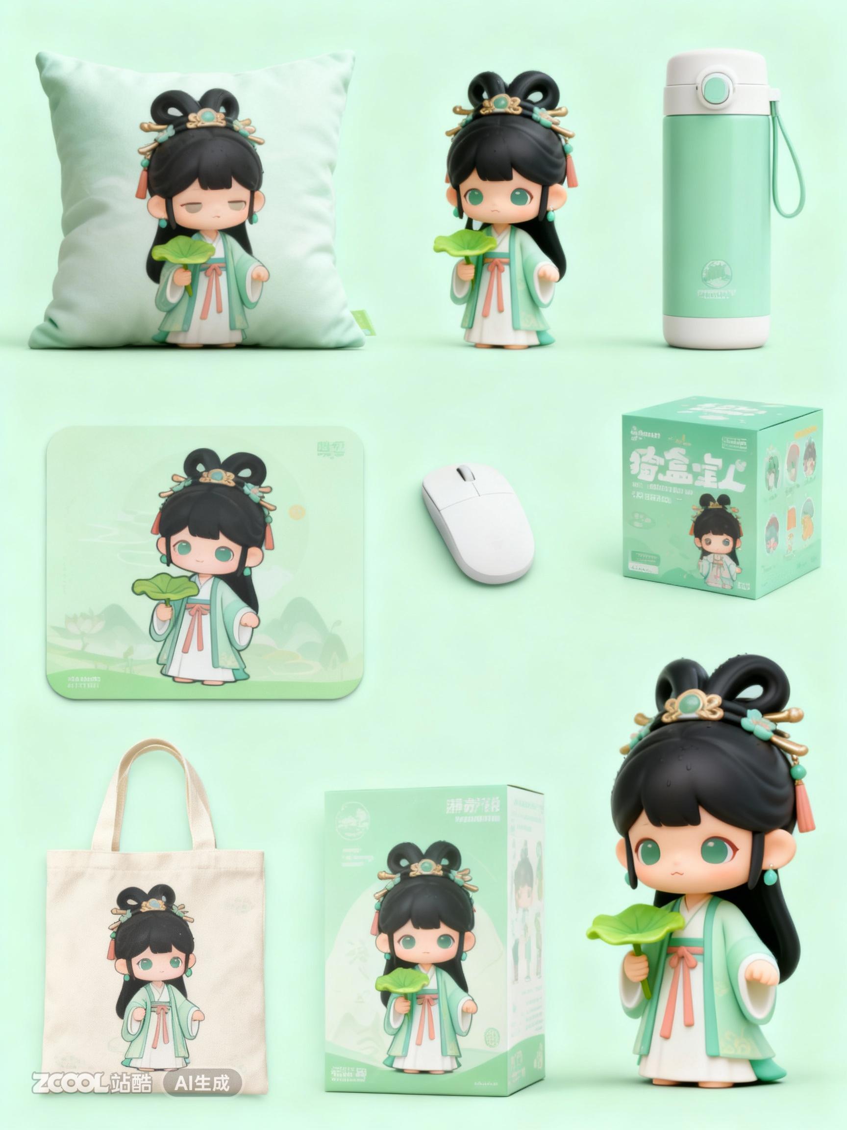 IP形象设计 —荷叶仙子/荷花仙子（图ZMTUyNjI3MDQ=） - 评测 - 站酷设计师兔子耶原创素材 - 站酷ZCOOL