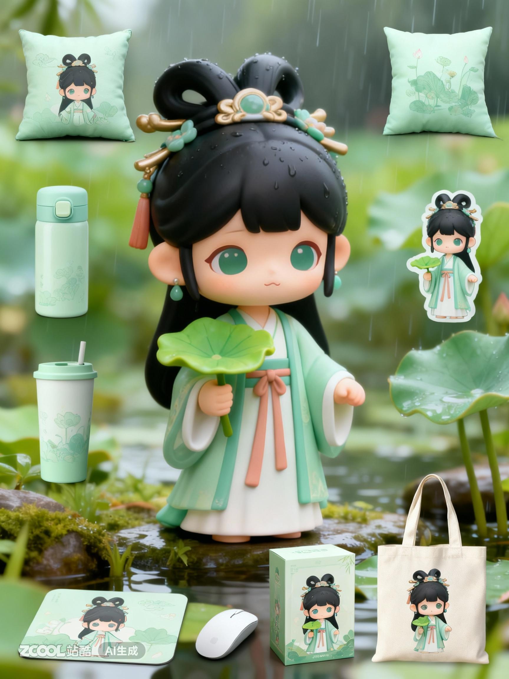 IP形象设计 —荷叶仙子/荷花仙子（图ZMTUyNjI3MDg=） - 评测 - 站酷设计师兔子耶原创素材 - 站酷ZCOOL