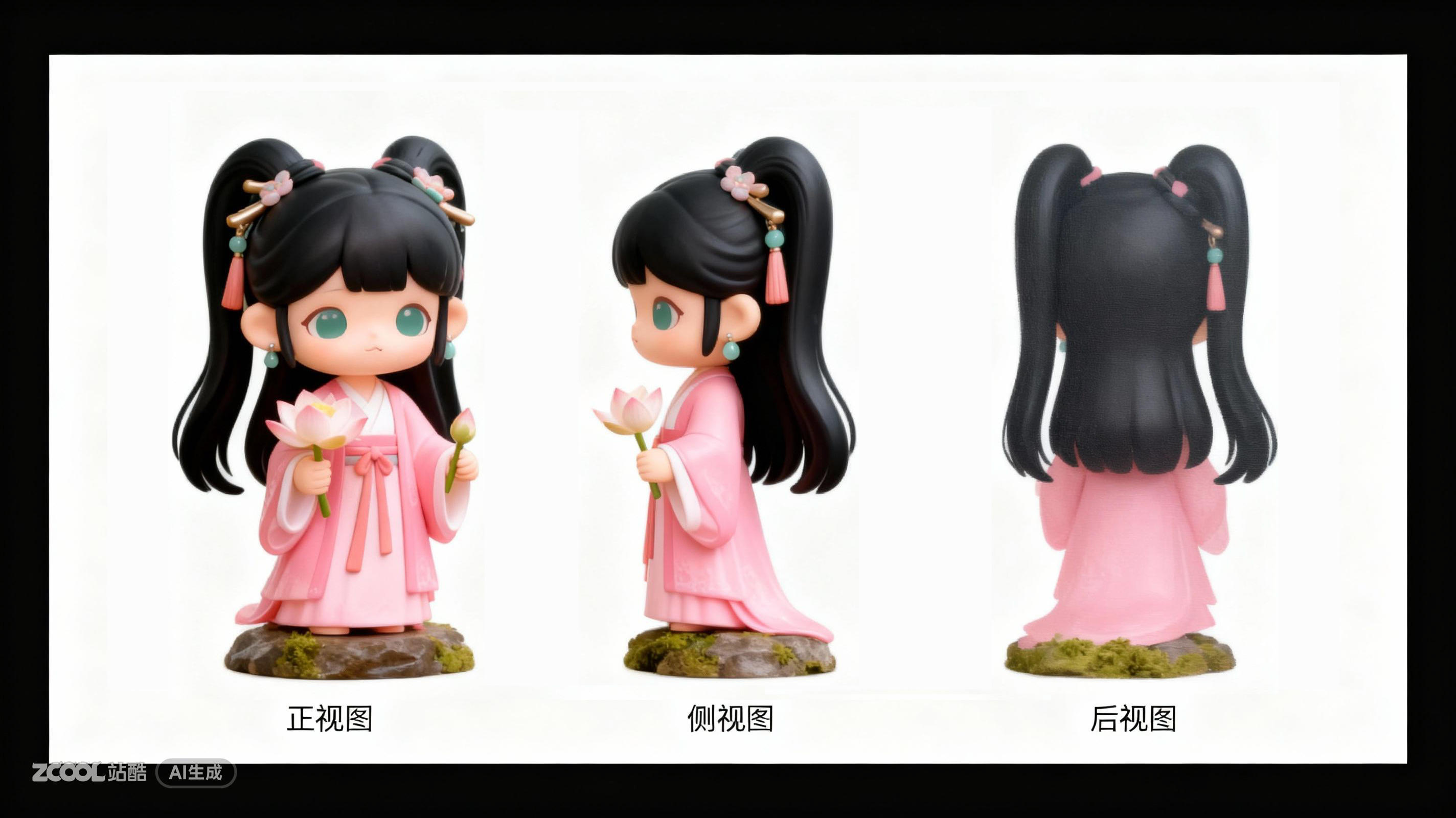 IP形象设计 —荷叶仙子/荷花仙子（图ZMTUyNjI3NDA=） - 评测 - 站酷设计师兔子耶原创素材 - 站酷ZCOOL