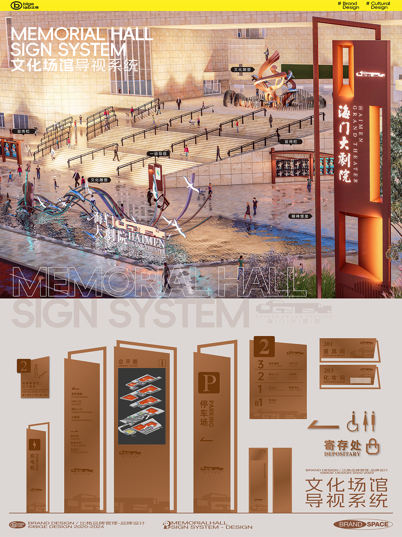 大剧院导视设计-文化雕塑博物馆导视设计