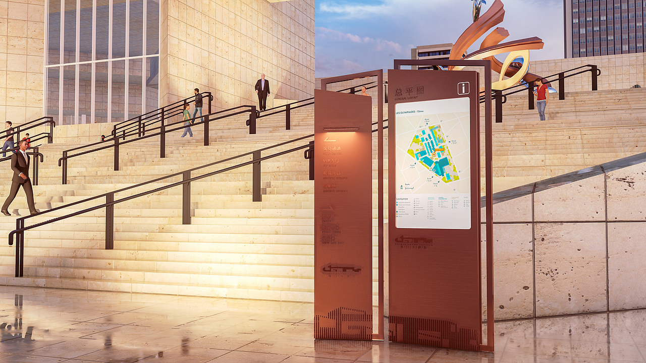 大剧院导视设计-文化雕塑博物馆导视设计