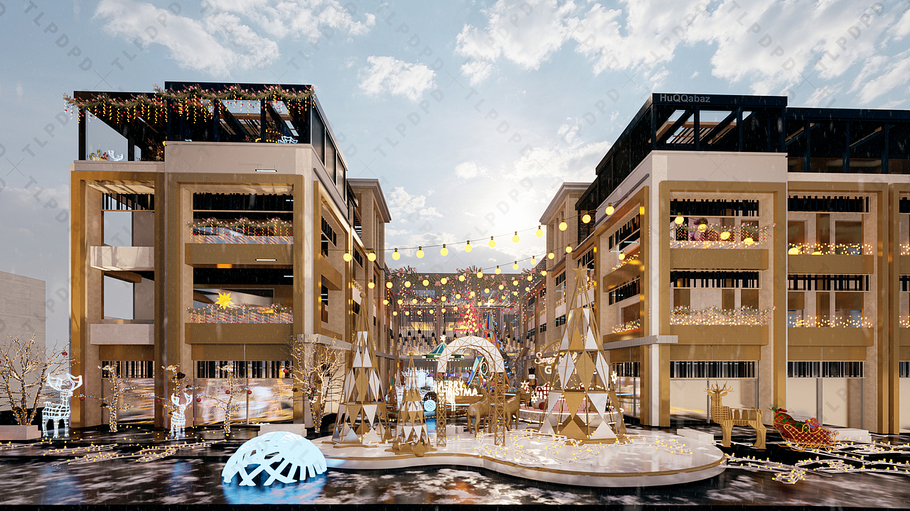 圣诞节商业美陈布置,圣诞树,圣诞节灯光亮化（图ZMzk4MjAzMDEy） - 展陈设计 - 站酷设计师美陈设计师原创素材 - 站酷ZCOOL