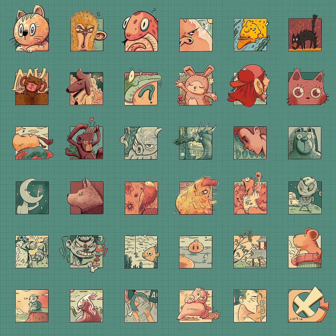 36in1（图ZMzk4MjA2Njgw） - 艺术插画 - 站酷设计师狂想曲SaiGiYa原创素材 - 站酷ZCOOL