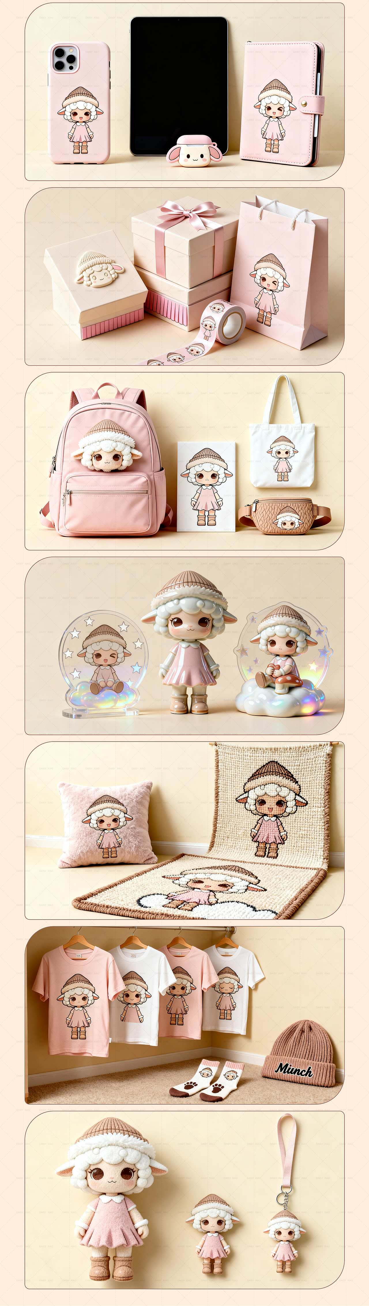 十二生肖 IP - 羊咩咩 手工工作室文创全链路设计