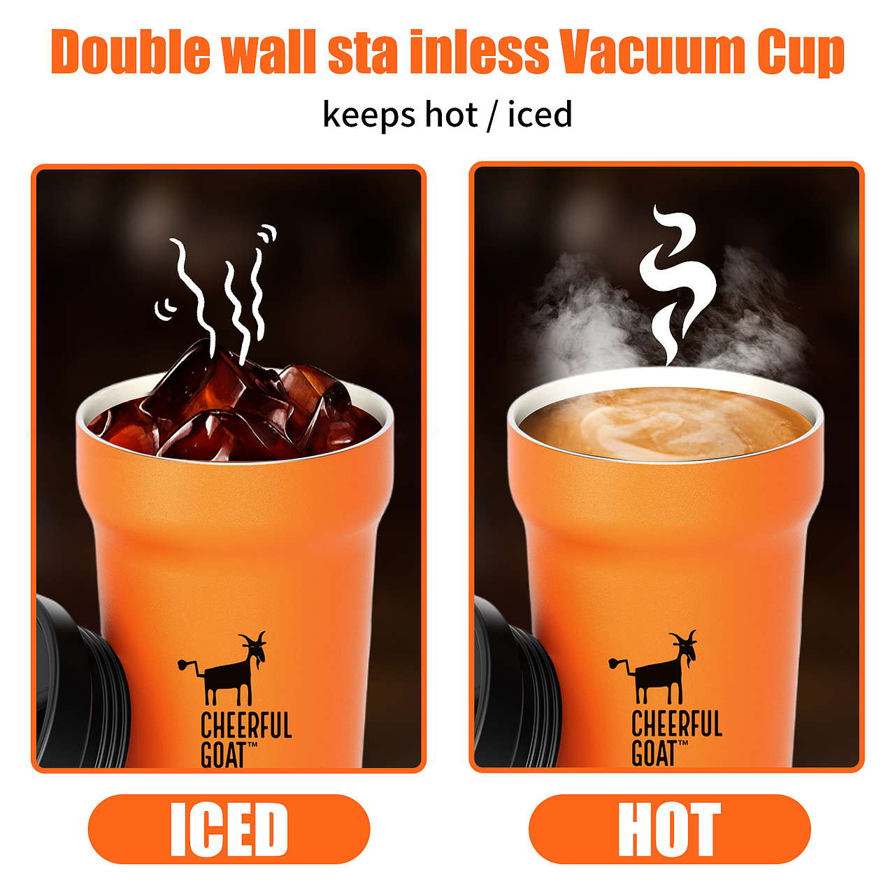 Cheerfulgoat随行杯海报。（图ZMzk4MjA5NDg0） - 海报 - 站酷设计师Jerry荣原创素材 - 站酷ZCOOL