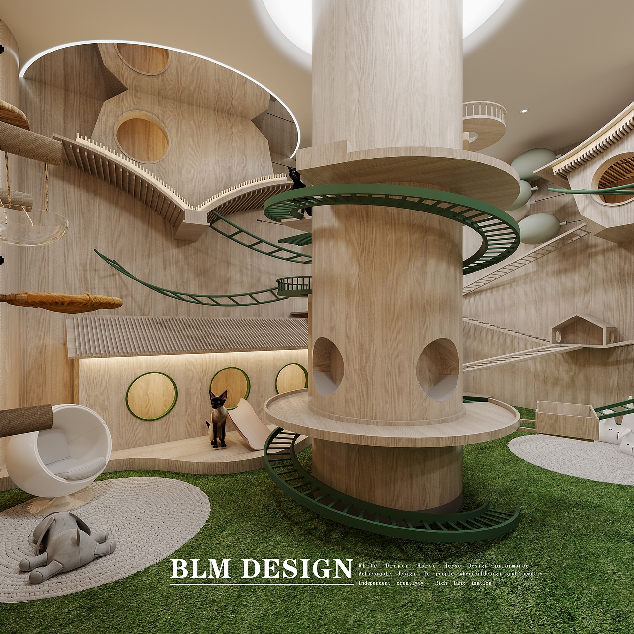 宠物店-白龙马效果图