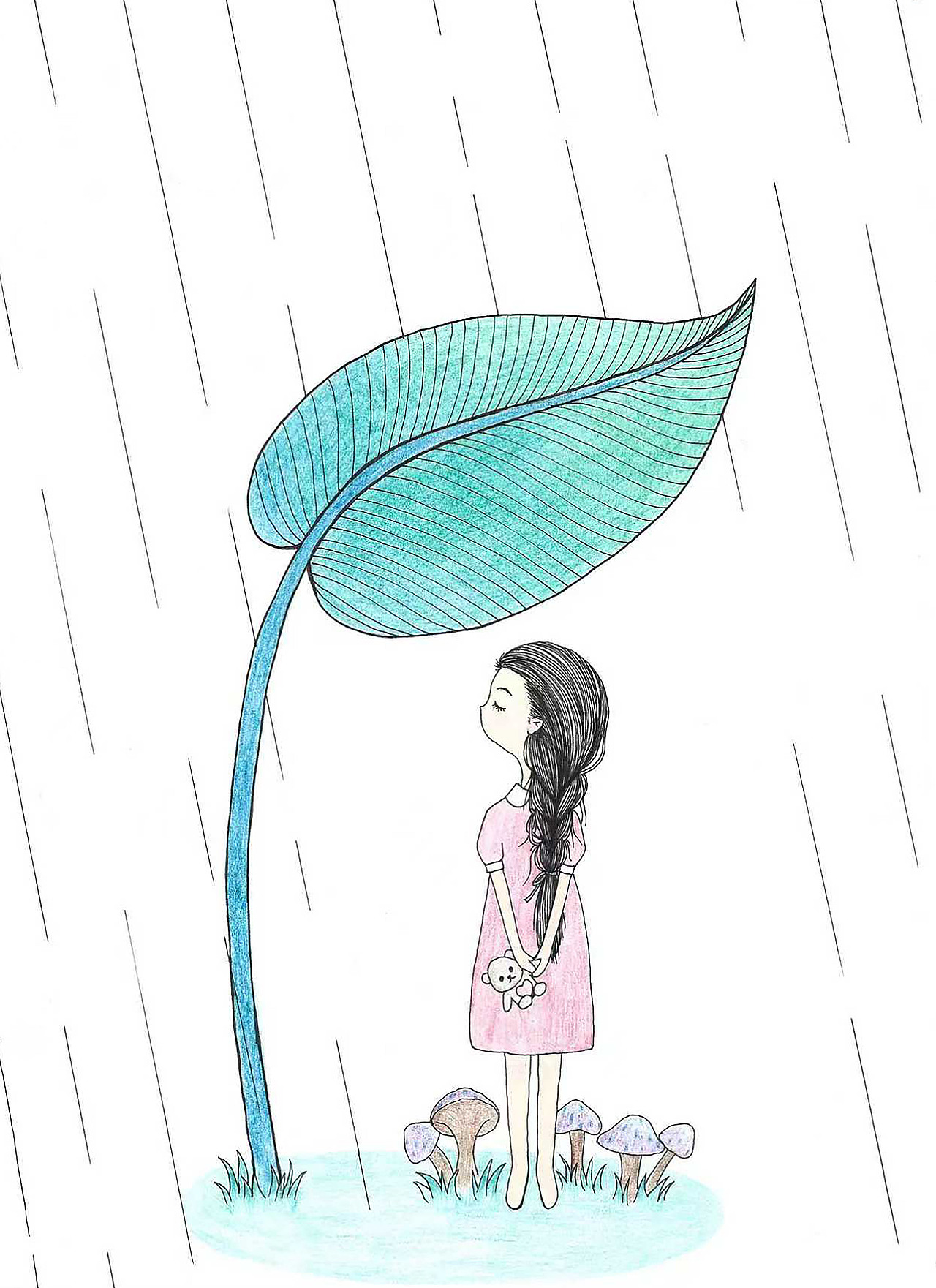 手绘彩铅小画（图ZMzk4MjEyMTYw） - 创作习作 - 站酷设计师哗哗王白石原创素材 - 站酷ZCOOL