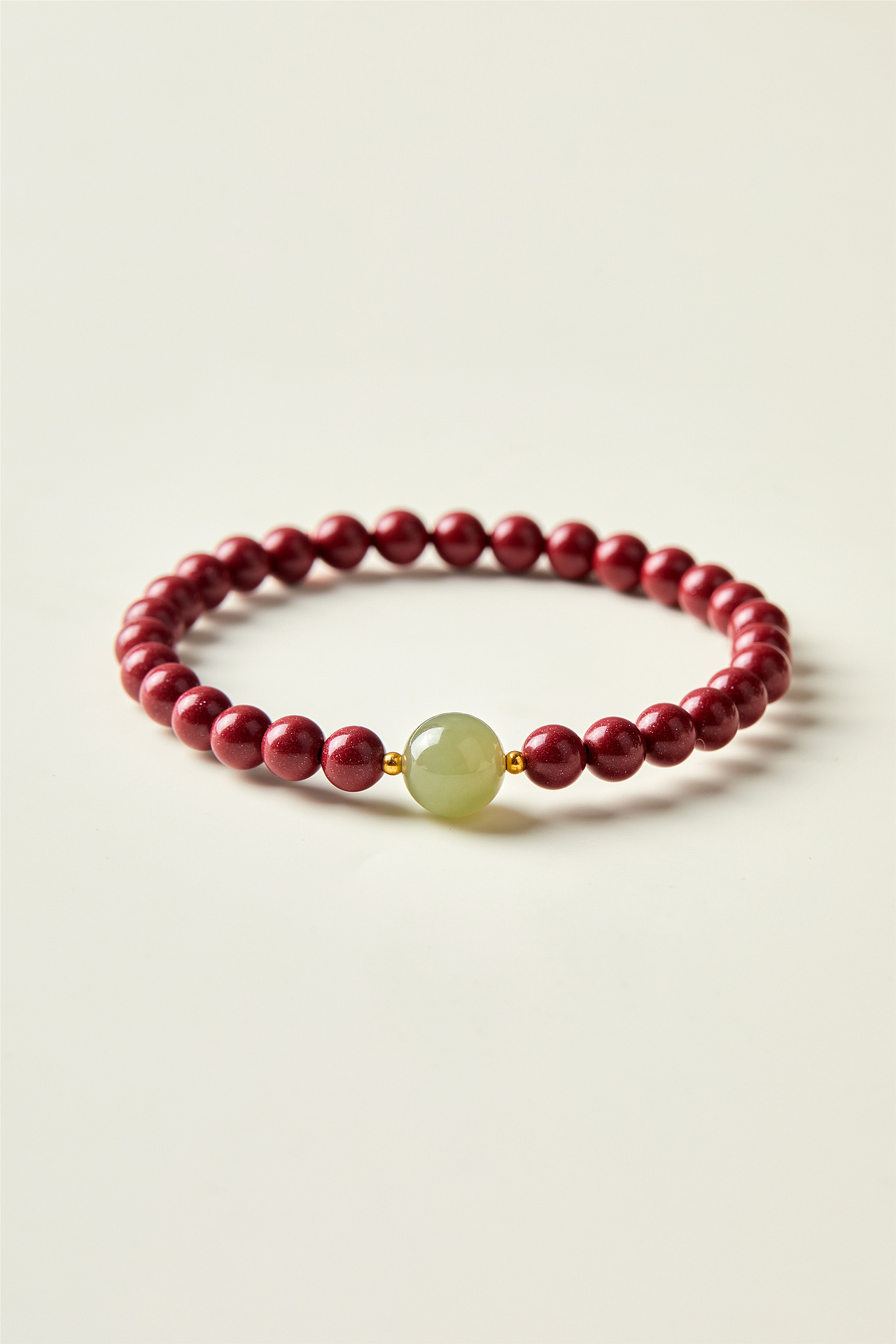 朱砂手串丨佛珠丨手链丨中古风丨极简首饰丨佛串丨麦图