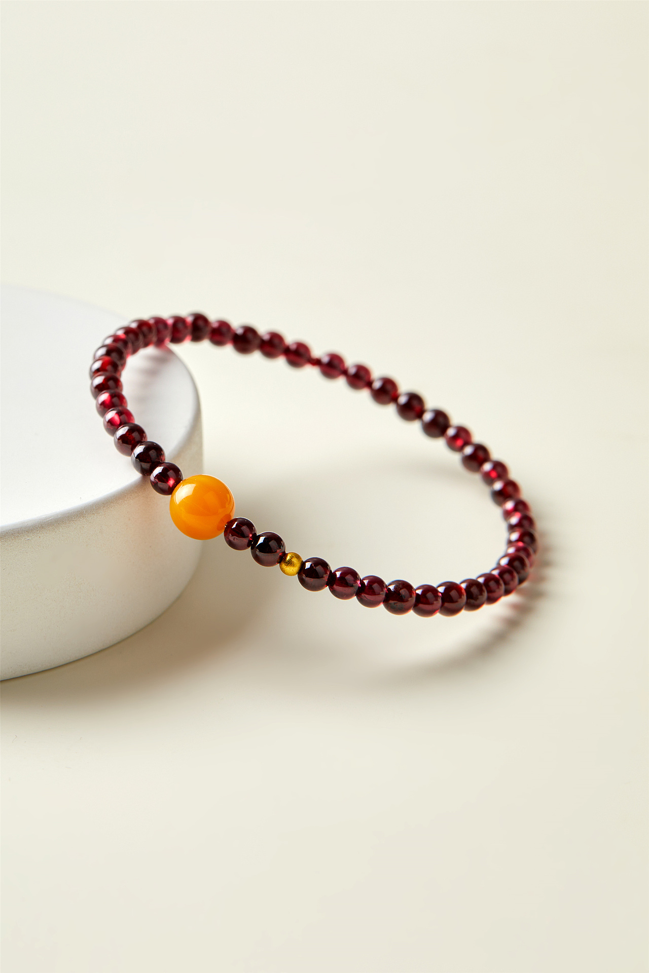 朱砂手串丨佛珠丨手链丨中古风丨极简首饰丨佛串丨麦图