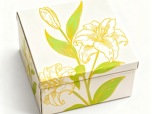 百合花化妆品礼盒