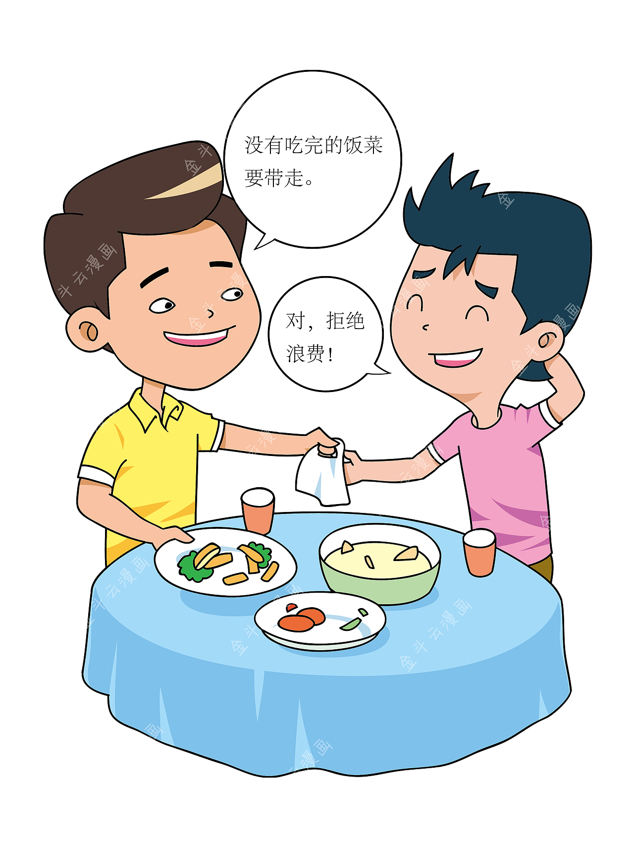 科普插画——健康饮食