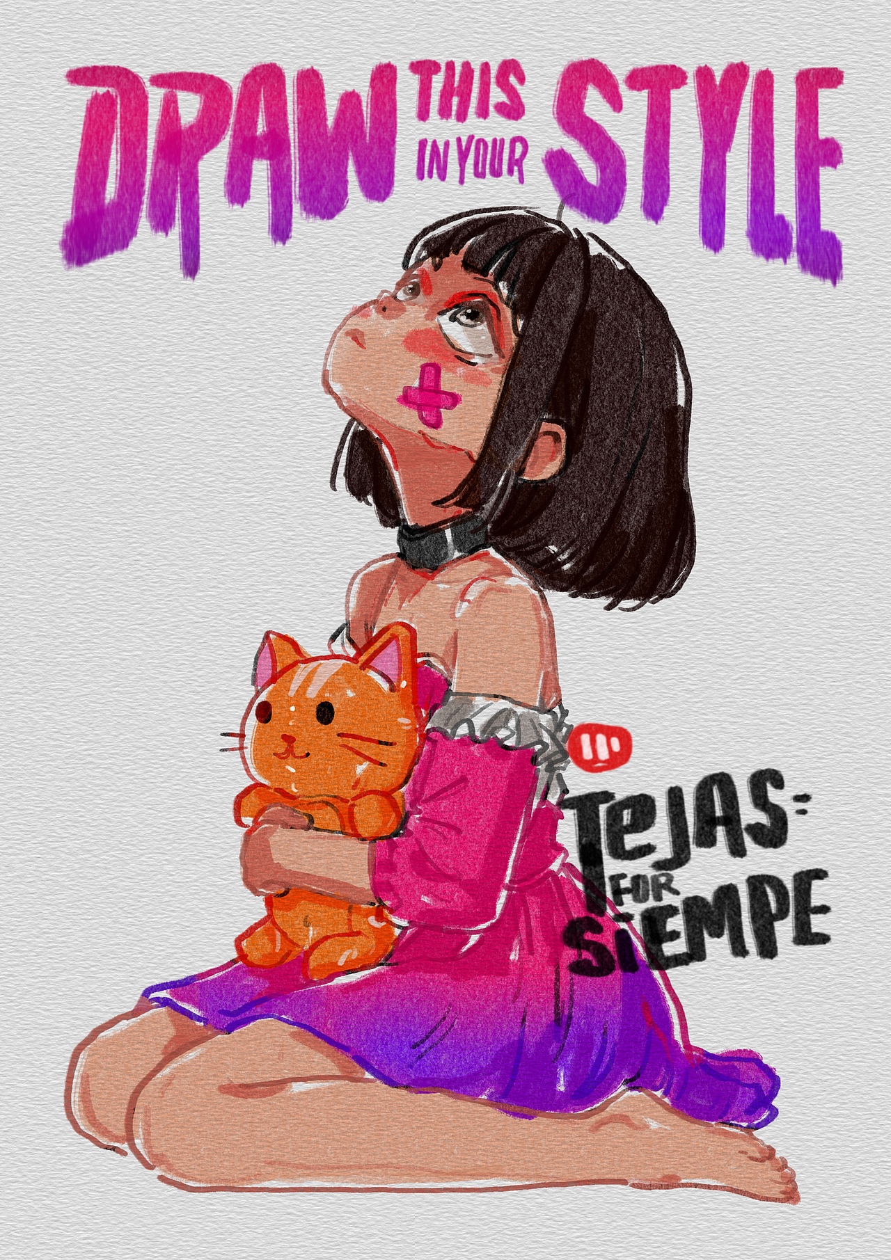 今天你画画了吗（图ZMzk4MjIyNzQ4） - 艺术插画 - 站酷设计师elijah多力原创素材 - 站酷ZCOOL