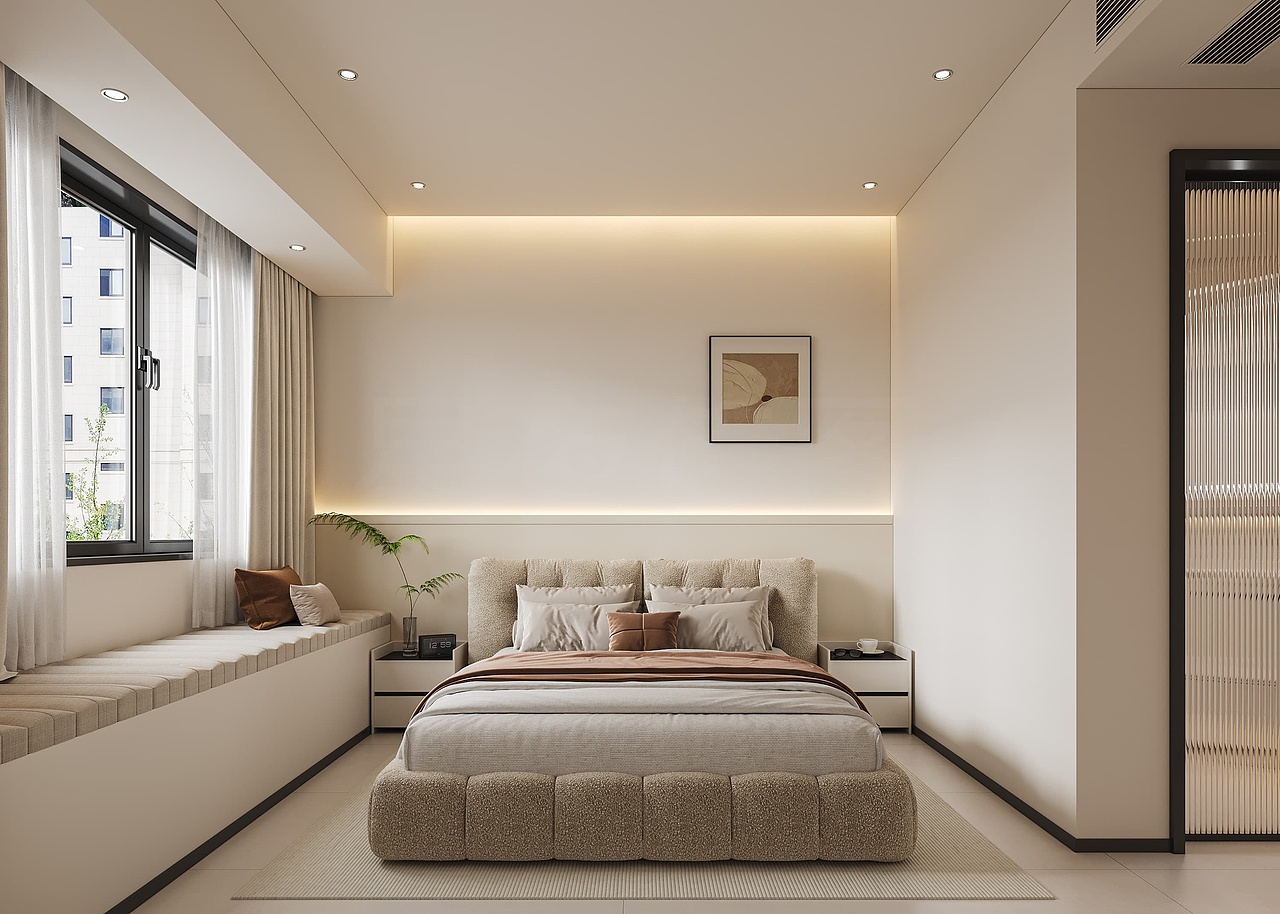 现代奶油风效果案例