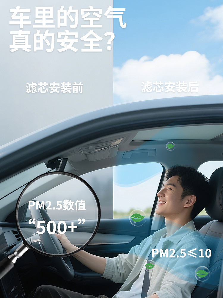 关于汽车滤芯的两组详情的制作