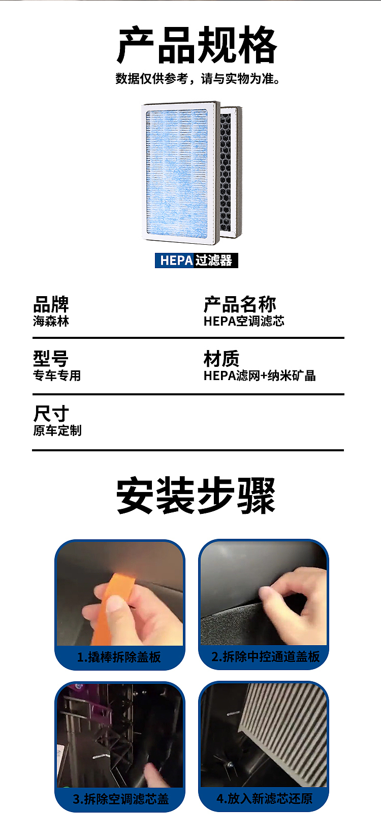 关于汽车滤芯的两组详情的制作