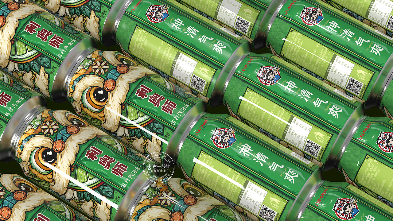【利奥师 x 古一设计】利奥师苏大汽泡水饮料包装设计