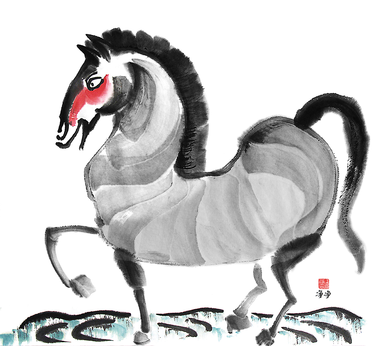 马年画马 36幅马元素插画