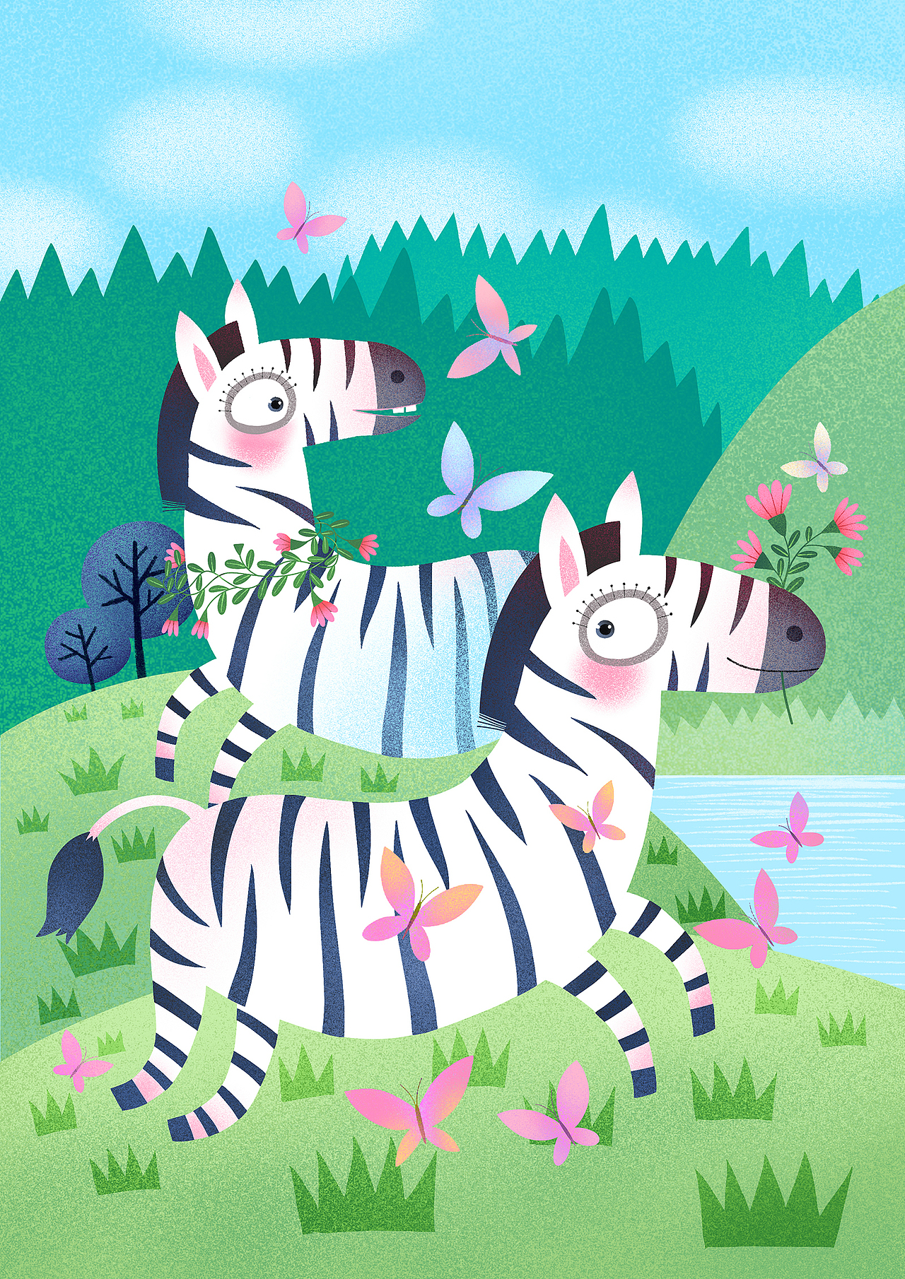 马年画马 36幅马元素插画