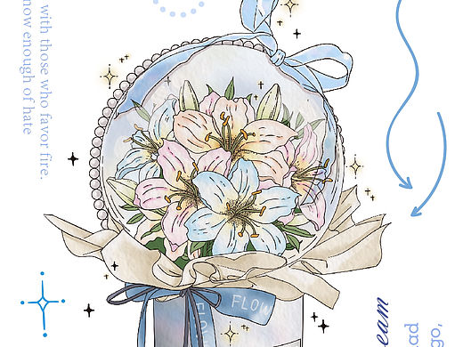 手绘花束