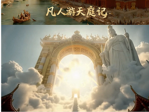 一天做一部AI短片系列 I 凡人游天庭记