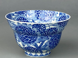 刘静.青花瓷.茶器作品.《向日葵》陶瓷艺术.景德镇制.