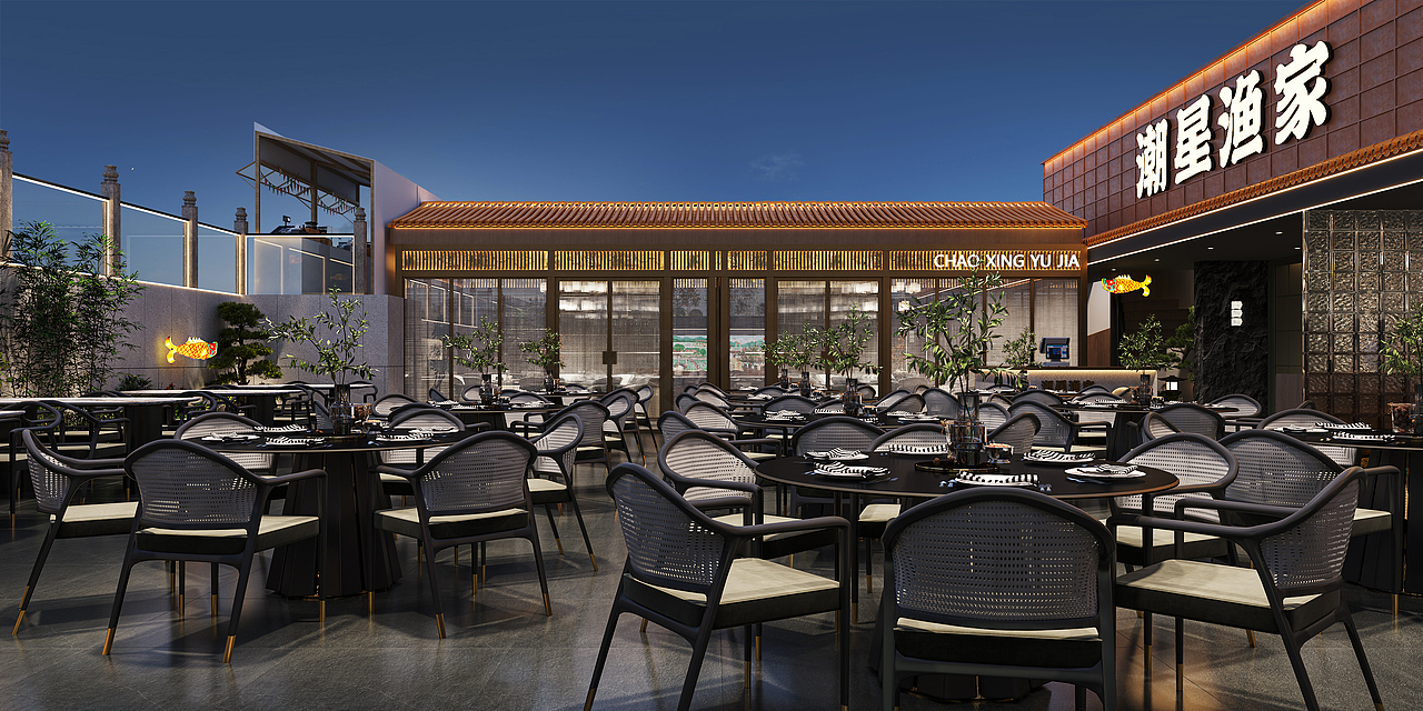 东方美学的意境与风骨 融合现代感觉餐厅