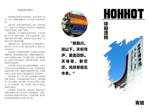 呼和浩特宣传三折页