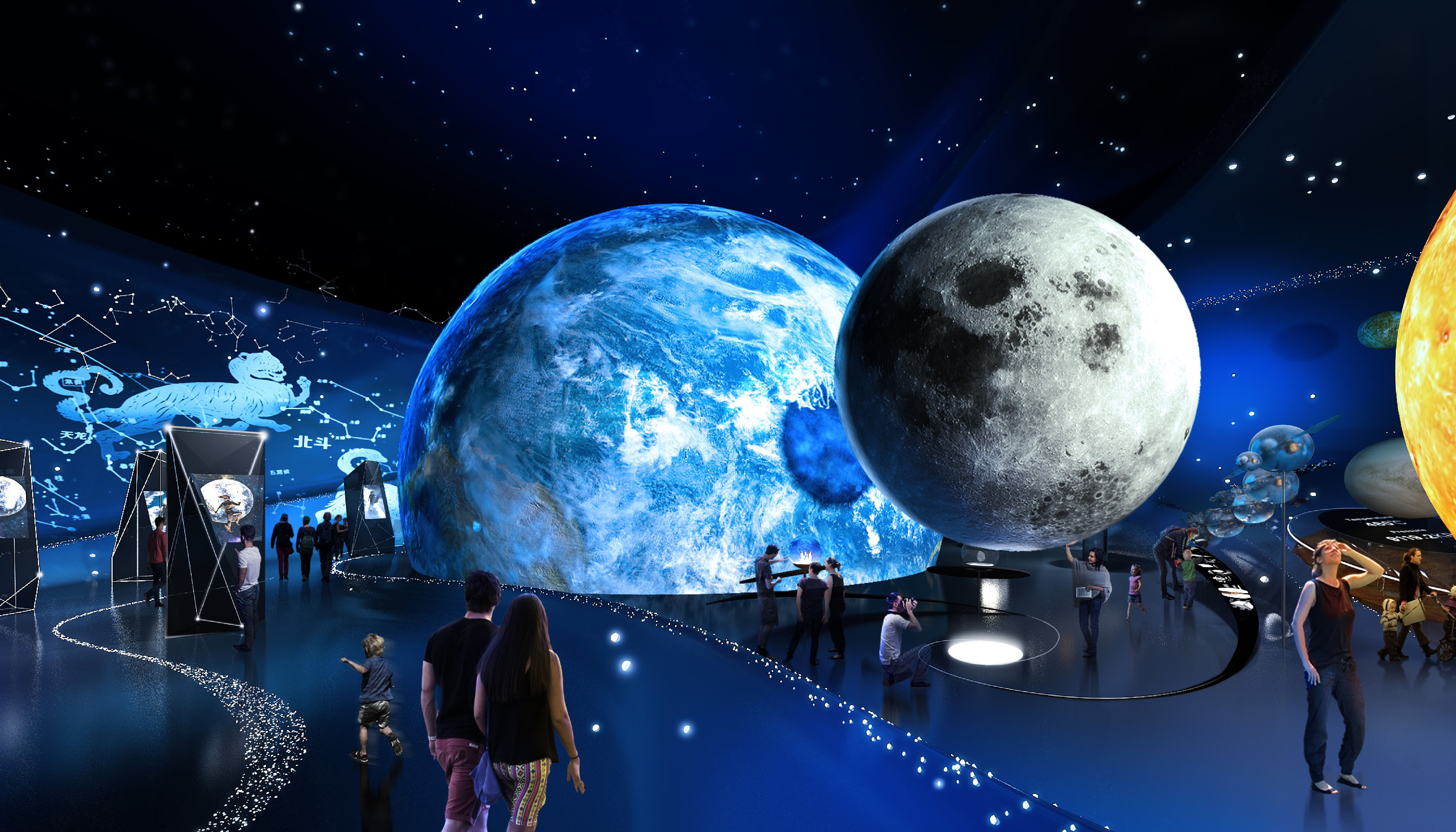触手可及！上海天文展馆使宇宙史诗 “逛” 成具象奇遇-森克思科技（图ZMTUyNjQ0NzY=） - 观点 - 站酷设计师森克思科技原创素材 - 站酷ZCOOL