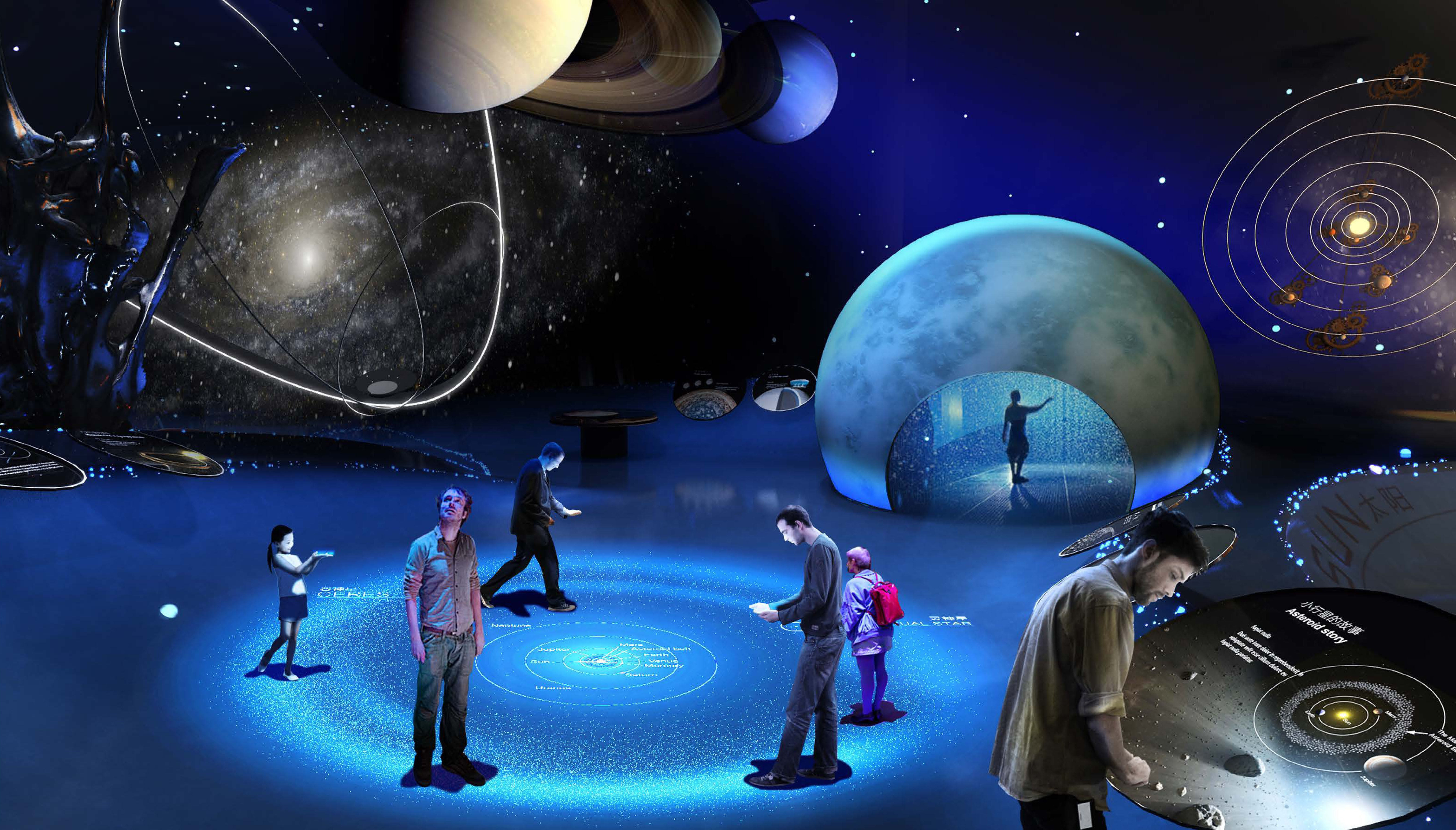 触手可及！上海天文展馆使宇宙史诗 “逛” 成具象奇遇-森克思科技（图ZMTUyNjQ1MDA=） - 观点 - 站酷设计师森克思科技原创素材 - 站酷ZCOOL