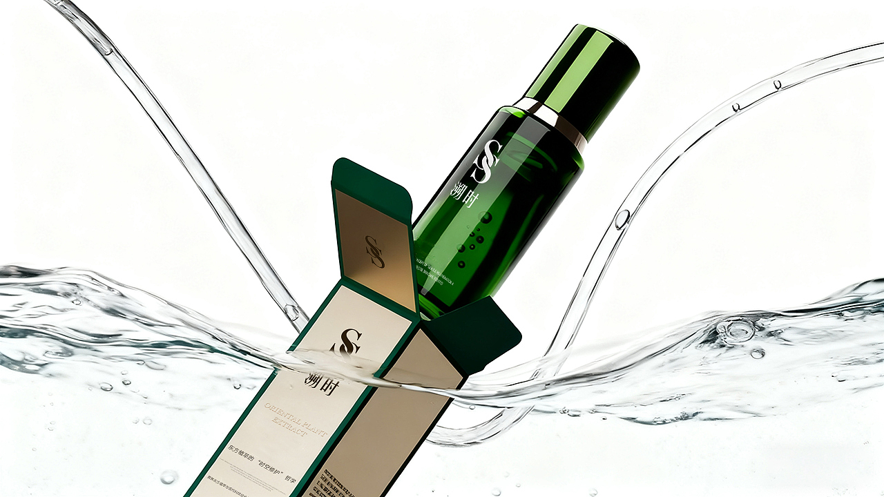 AIGC《溯时》天然植物护肤水品牌设计方案