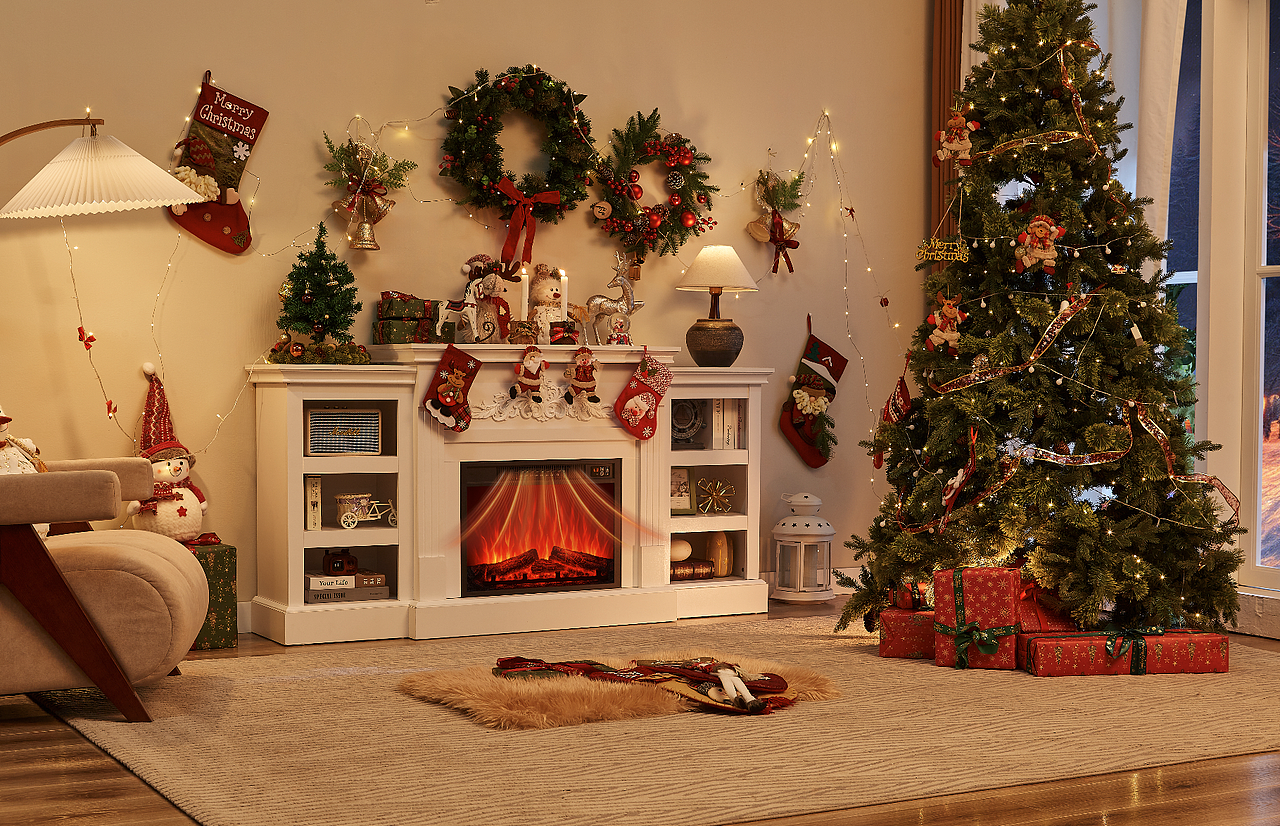 客厅家具拍摄 跨境电商 圣诞风格 独立站