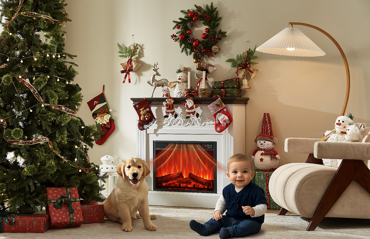 客厅家具拍摄 跨境电商 圣诞风格 独立站