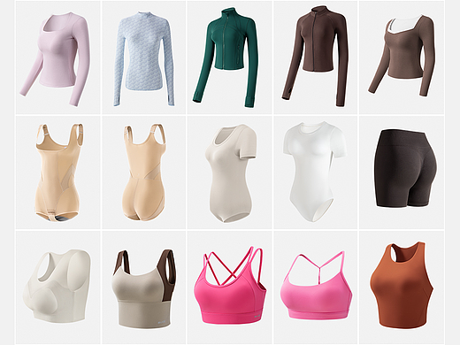 运动服饰3D图合集丨简木视觉 瑜伽服内衣立体图拍摄