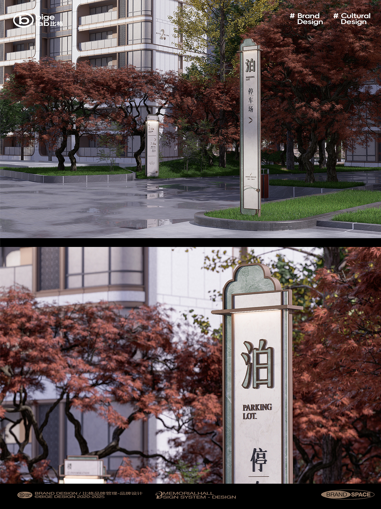 城投·幸福里地产小区导视标牌系统设计