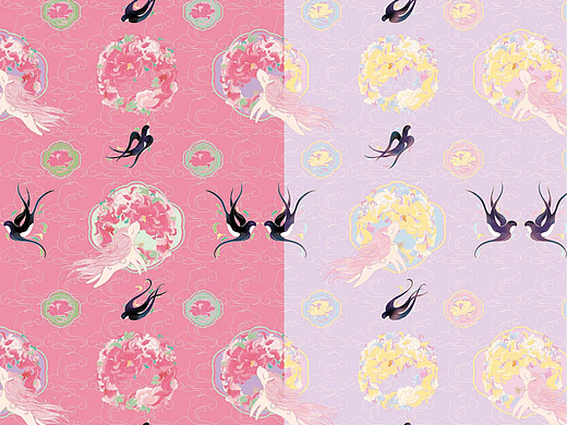 新中式马年吉祥图案