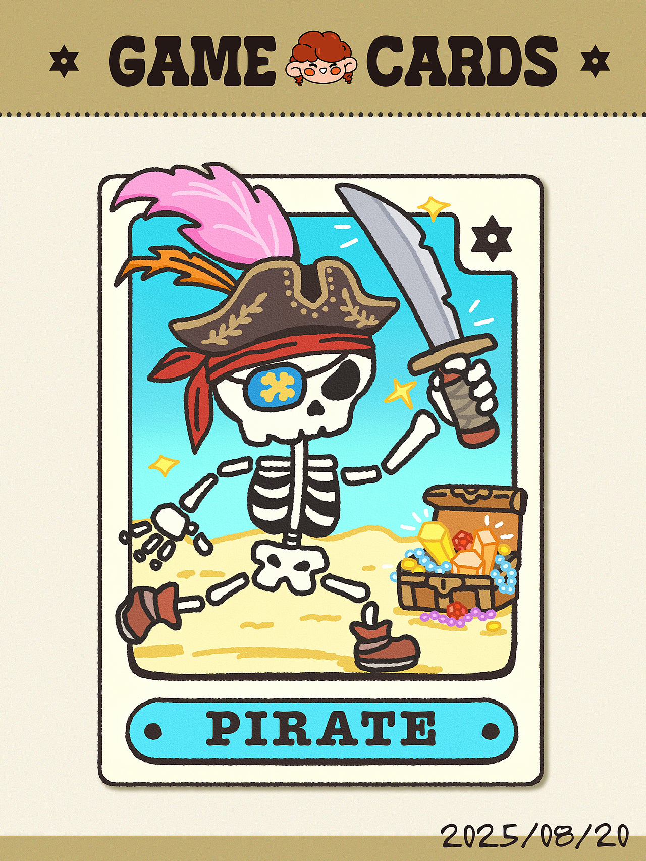 【东妞和狐仔】游戏卡牌系列（图ZMzk4Mjk1MDY0） - 创作习作 - 站酷设计师熊猫爱吃大枣原创素材 - 站酷ZCOOL