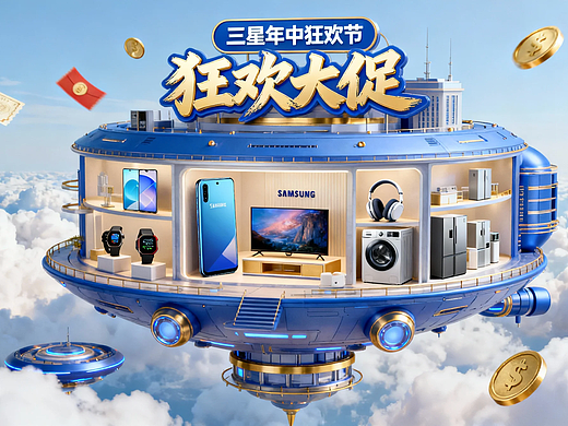 《三星云端狂欢号》-AICG促销KV