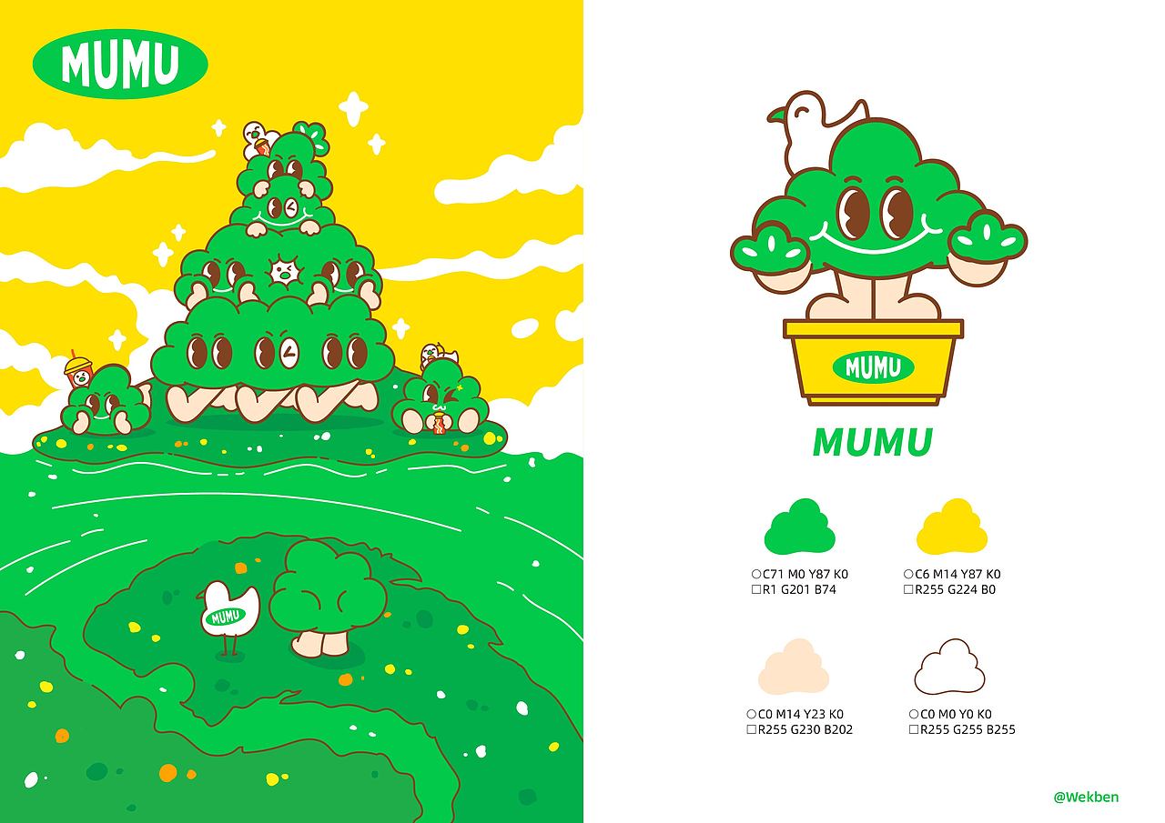 木木的绿色生活·IP升级（图ZMzk4Mjk4OTI0） - IP形象 - 站酷设计师Wekben原创素材 - 站酷ZCOOL