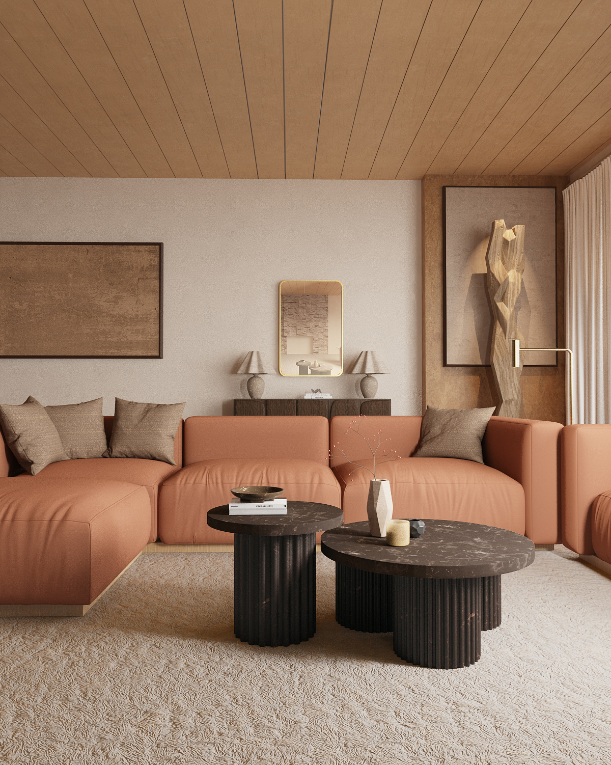 复古金属框镜_客厅场景渲染（图ZMzk4Mjk5MTQ4） - 场景 - 站酷设计师Meditator_Wong原创素材 - 站酷ZCOOL