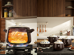 电商厨具摄影 |康巴赫 砂锅煲 陶瓷煲 X BOYA视觉